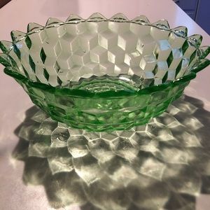Vintage Depression Glass Bowl